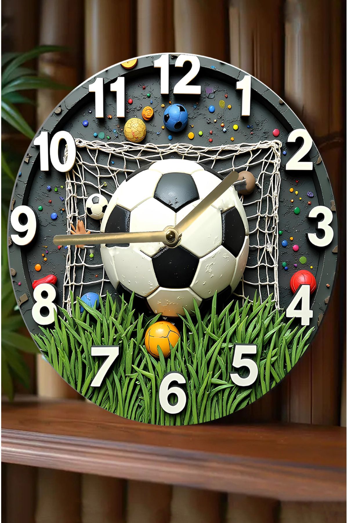 Football 3D wallclock