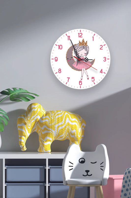 Girl on the moon Wallclock
