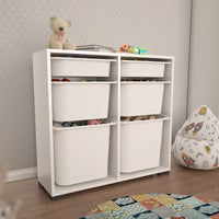 Wooden Toy Cabinet with Drawers