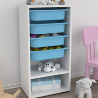 Wooden Toy Cabinet with Drawers
