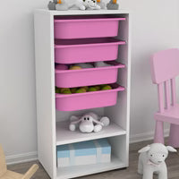 Wooden Toy Cabinet with Drawers