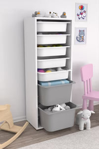 Wooden Toy Cabinet with Drawers