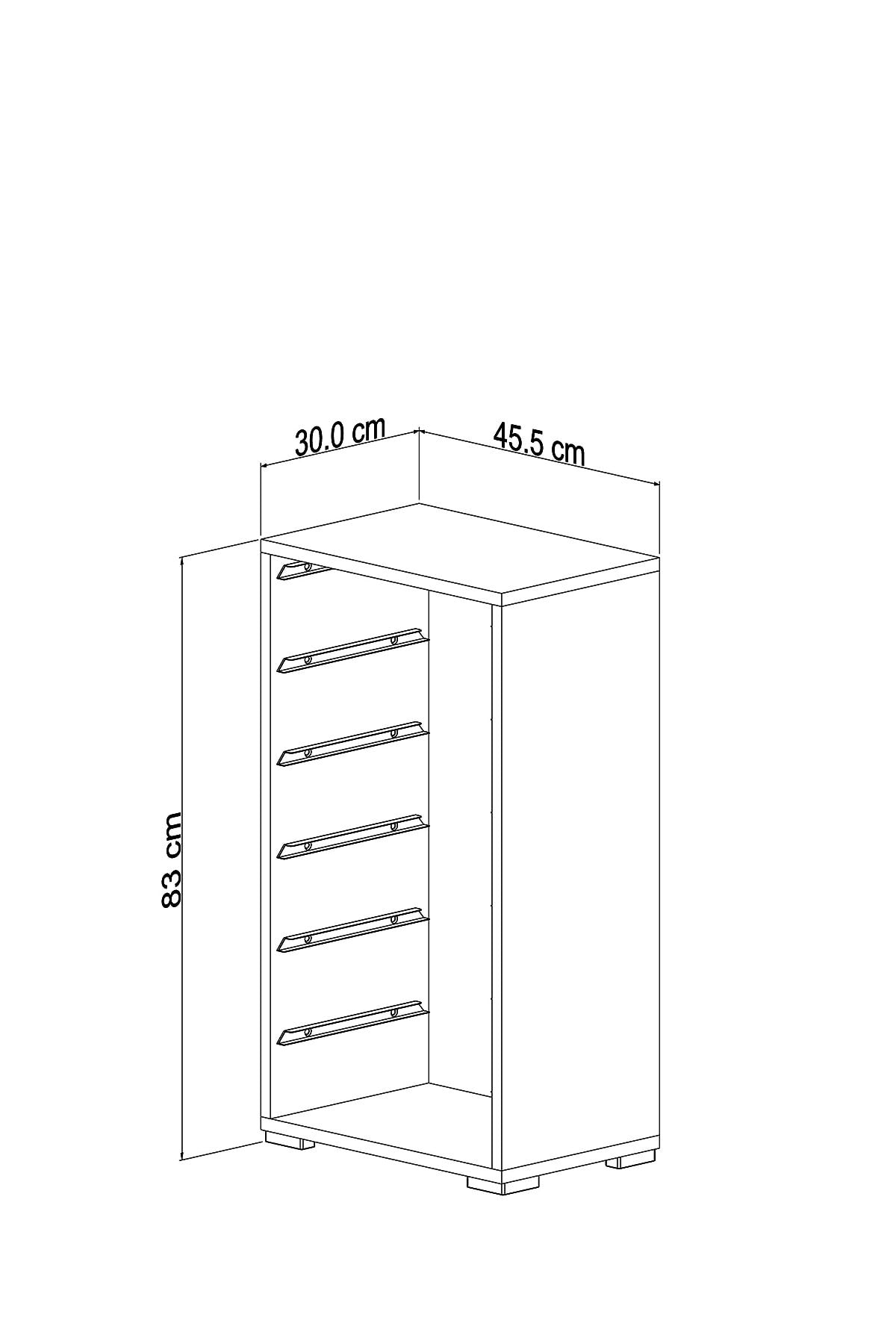 6-Basket Multipurpose Toy Cabinet, Pantry Cabinet- White