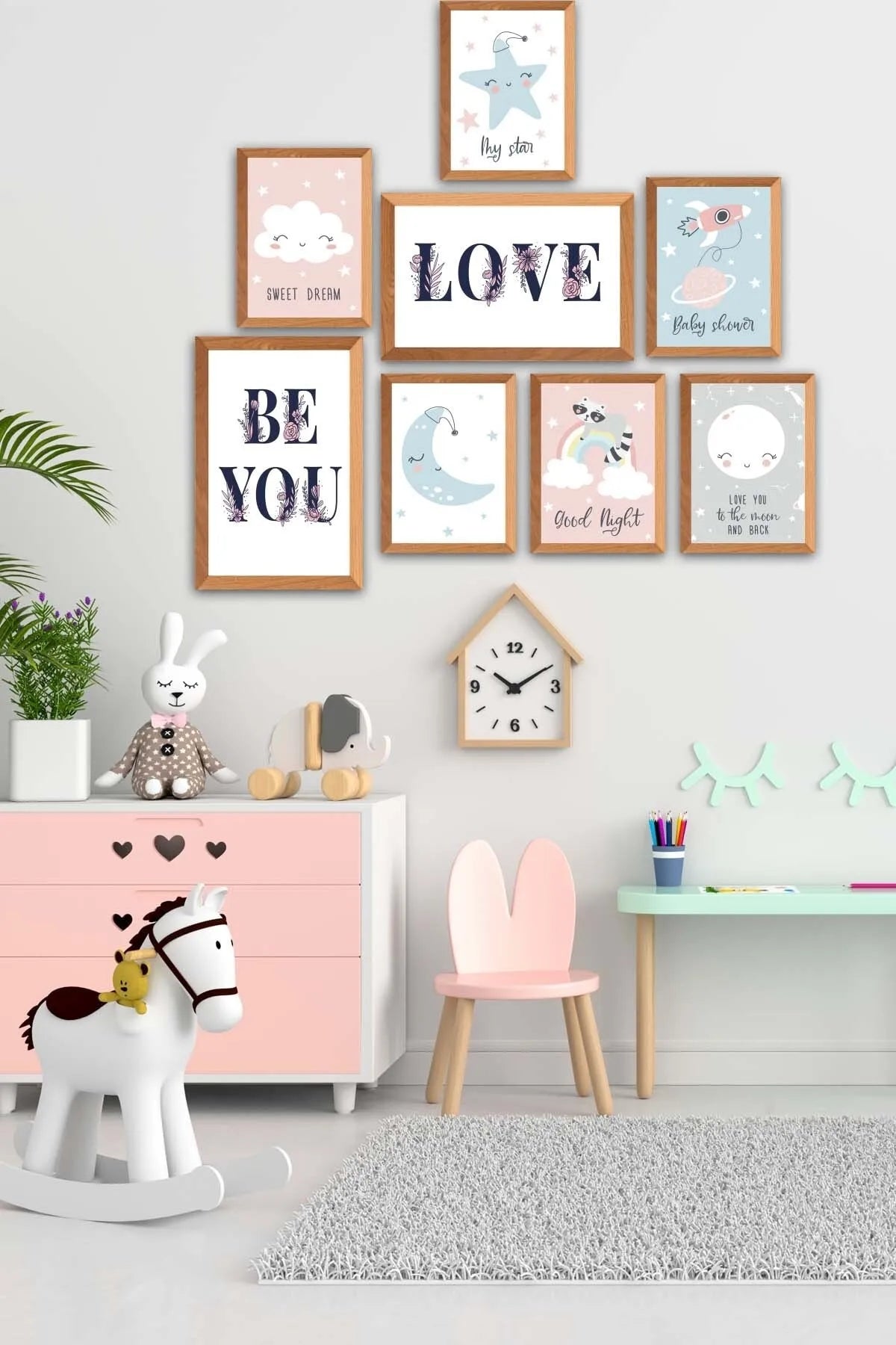MDF Wall Table Set