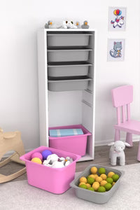 Wooden Toy Cabinet with Drawers