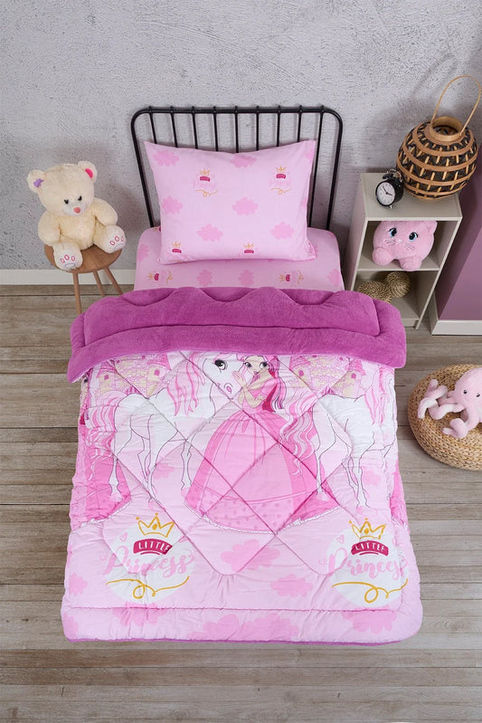Winter Quilt pink princess-horse