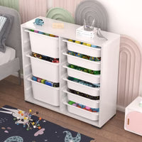 Wooden Toy Cabinet with 9 Drawers