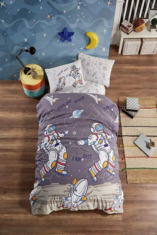 Astronaut Space Kids Duvet Cover Set