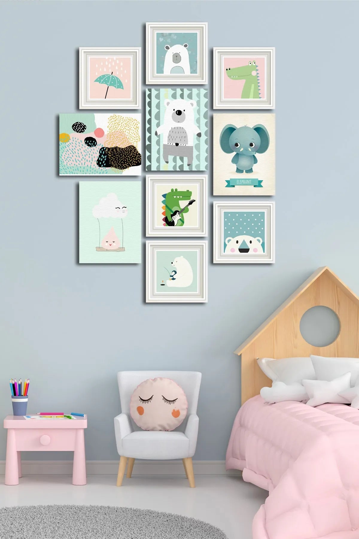 MDF Wall Table Set