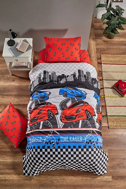 City Car Themed Children's Duvet Cover Set