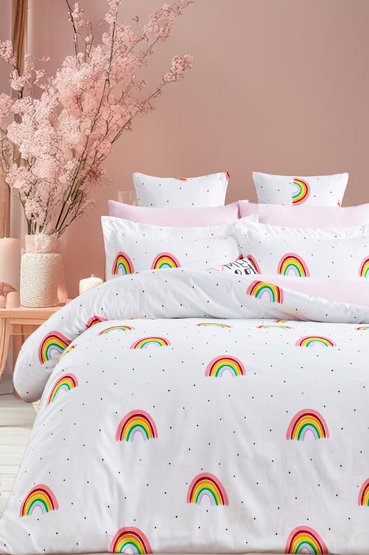 Rainbow duvet cover set-double bed size