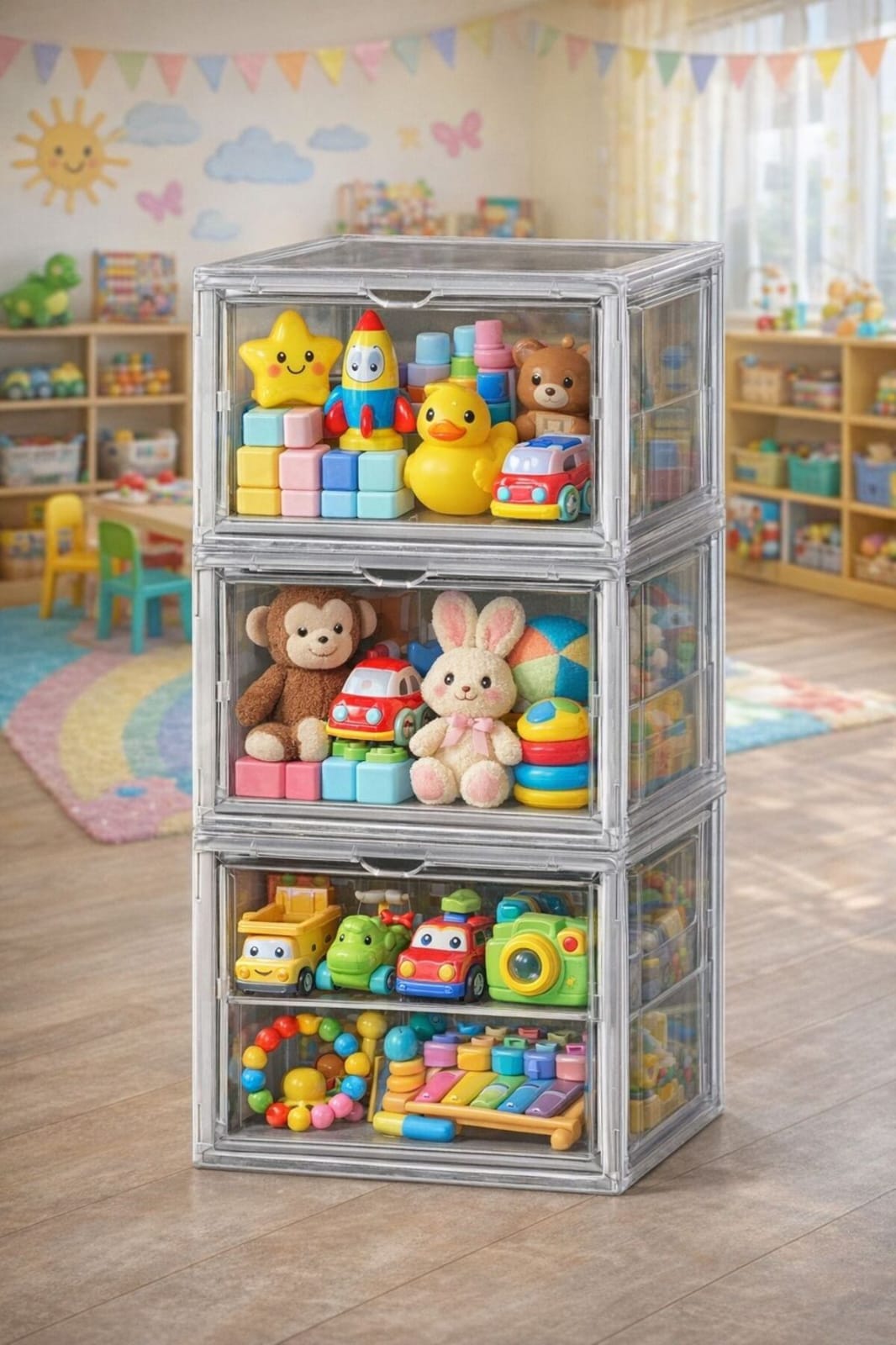 6 Toy Box Organizer with Lid