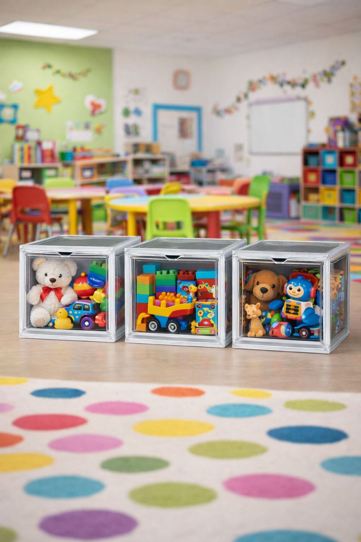 6 Toy Box Organizer with Lid